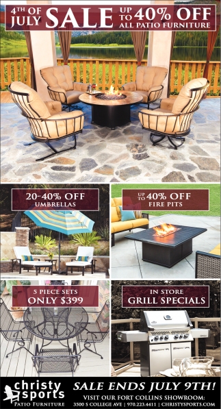 4th Of July Christy Sports Patio Furniture - Christy Sports Fort Collins Patio Furniture