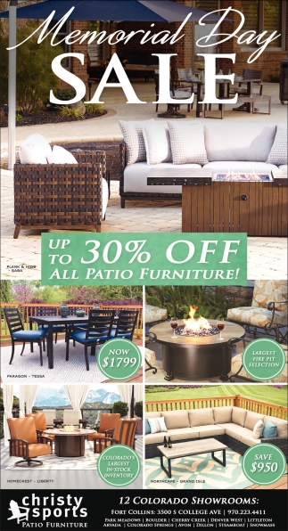 Memorial Day Sale Christy Sports Patio Furniture