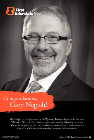 Congratulations Gary Negich!, First Interstate Bank ...